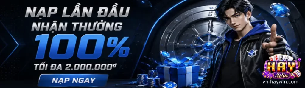 Khu vực nạp và rút tiền trên HAYWIN